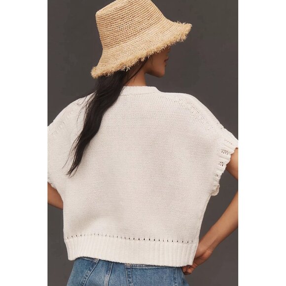 NWT Size 1X -Maeve Short-Sleeve Crew-Neck Veggie Motif Graphic Sweater Tomato - Picture 6 of 17